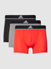 ADIDAS SPORTSWEAR Boxershort met elastische band met logo in een set van 3 stuks Rood