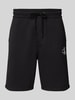 Calvin Klein Jeans Sweatshorts mit Label-Print Black