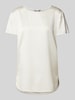 MM Regular Fit Blusenshirt mit Rundhalsausschnitt Modell 'CORTONA' Offwhite