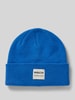 MSCH Copenhagen Beanie mit Label-Patch Modell 'Mojo' Royal