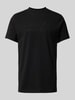 Karl Lagerfeld T-shirt z napisem z logo Czarny