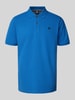 Lerros Poloshirt mit Label-Stitching Petrol