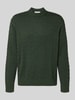 SELECTED HOMME Regular fit gebreide pullover van puur katoen, model 'PHILIP' Donkergroen