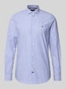 Tommy Hilfiger Tailored Slim fit zakelijk overhemd van puur katoen Koningsblauw