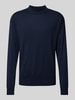 Scotch & Soda Gebreide pullover met opstaande kraag, model 'CORE' Donkerblauw