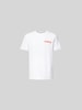 Marni T-Shirt mit Label-Patch Weiss