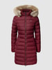 Tommy Jeans Daunenmantel in Stepp-Optik Modell 'TJW ESSENTIAL HOODED DOWN' Bordeaux Rot