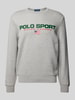 Polo Sport Sweatjack met labelstitching Lichtgrijs gemêleerd