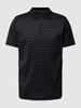 Karl Lagerfeld Regular fit poloshirt met all-over motief Zwart