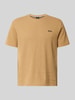 BOSS regular fit T-shirt van katoenmix Camel