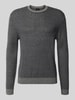 ARMANI EXCHANGE Gebreide pullover met zijde Donkerblauw