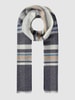 Fraas Sjaal met tartanruit  Marineblauw