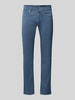 Pierre Cardin Tapered fit chino met structuurmotief, model 'Lyon' Blauw gemêleerd