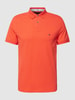 Tommy Hilfiger Poloshirt mit Label-Stitching Neon Rot