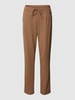 Fransa Broek met applicatie, model 'ZASTRETCH' Cognac