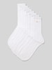 camano Socken mit Label-Print Weiss