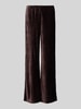 Mango Straight Leg Stoffhose in Crinkle-Optik Modell 'XMARTE' Bordeaux