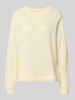 Marc O'Polo DENIM Regular Fit Sweatshirt aus reiner Baumwolle Ecru