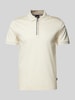 BOSS Slim Fit Poloshirt mit Label-Detail Modell 'Polston' Offwhite