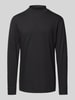 RAGMAN Longsleeve mit gerippten Abschlüssen Black