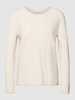 Christian Berg Woman Strickpullover mit Rundhalsausschnitt Beige meliert