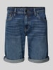 Tom Tailor Denim Slim fit bermuda van katoenmix, model 'PIERS' Donkerblauw