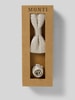 Monti Seidenfliege im Set mit Einstecktuch Beige
