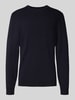 MCNEAL Gebreide pullover met ribboorden Marineblauw