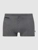 bugatti Badehose mit Streifenmuster Schwarz