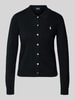 Polo Ralph Lauren Cardigan mit Umlegekragen und Logo-Stitching Black