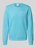 CHAMPION Sweatshirt met labelstitching Oceaanblauw