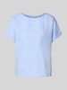Christian Berg Woman Blouseshirt met ronde hals Jeansblauw
