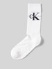 CK Calvin Klein Socken mit Label-Print Weiss