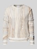 CARLO COLUCCI Strickpullover mit Rundhalsausschnitt Beige