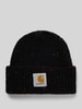 Carhartt Work In Progress Czapka beanie z detalem z logo Czarny