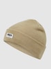 MOSS COPENHAGEN Czapka beanie z naszywką z logo model ‘Mojo’ Piaskowy