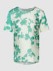 MaxMara Leisure Blouseshirt met all-over motief, model 'FAGUS' Mint