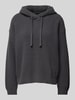 Vero Moda Gerippter Pullover mit Kapuze Modell 'NEAT' Anthrazit Melange