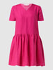 Joseph Janard Kleid aus Leinen Fuchsia
