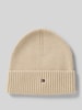 Tommy Hilfiger Beanie aus Baumwoll-Kaschmir-Mix  Beige