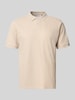 JACK & JONES Koszulka polo z domieszką bawełny, krój regular fit, model 'Austin' Beżowy