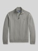 Polo Ralph Lauren Regular Fit Troyer aus reiner Wolle Mittelgrau