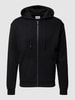 Jack & Jones Sweatjack met capuchon, model 'BRADLEY' Zwart