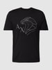 ARMANI EXCHANGE T-shirt met label- en motiefstitching Zwart