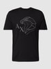 ARMANI EXCHANGE T-shirt z wyhaftowanym motywem z logo Czarny