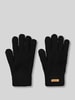 Barts handschoenen met labelpatch model 'Witzia' Zwart
