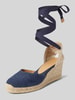 Castañer Wedges met sleehak, model 'CARINA' Marineblauw