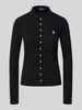 Polo Ralph Lauren Slim fit poloshirt met labelstitching Zwart