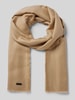 BOSS Schal mit Fransen Modell 'Sayver' Beige