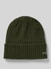 COLUMBIA Beanie met labelstitching Olijfgroen